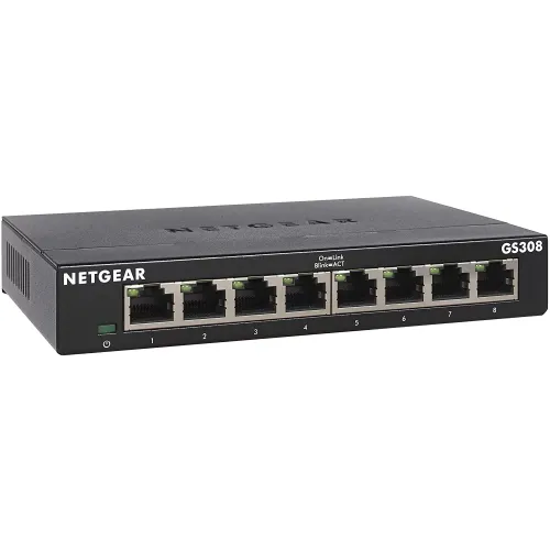 Netgear GS308 8 Port Gigabit Ethernet Switch Netgear GS308 8 Port Gigabit Ethernet Switch