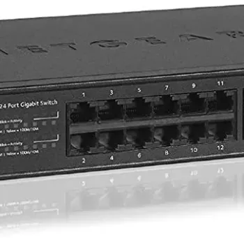 Netgear Basic CBU GS324-100NAS 24 Port Gigabit Ethernet Unmanaged Switch