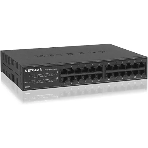 Netgear GS324 24 Port Gigabit Ethernet Unmanaged Switch Netgear GS324 24 Port Gigabit Ethernet Unmanaged Switch