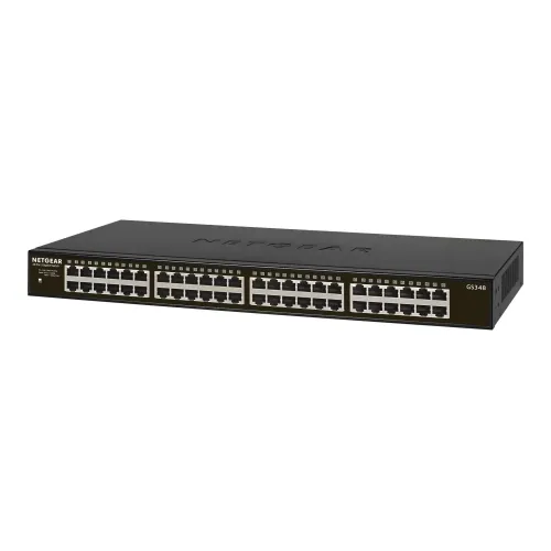 Netgear GS348-100NAS 48-port Gigabit Ethernet Unmanaged Switch Netgear GS348-100NAS 48-port Gigabit Ethernet Unmanaged Switch