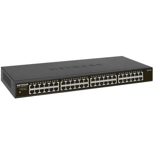 Netgear GS348 48 Port Gigabit Ethernet Unmanaged Switch Netgear GS348 48 Port Gigabit Ethernet Unmanaged Switch