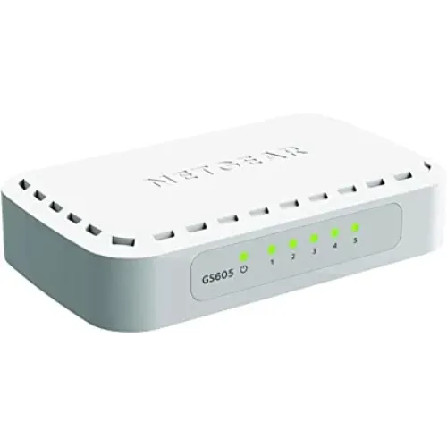 Netgear ProSafe GS605 5 Ports 5 Gigabit Ethernet Switch Netgear ProSafe GS605 5 Ports 5 Gigabit Ethernet Switch