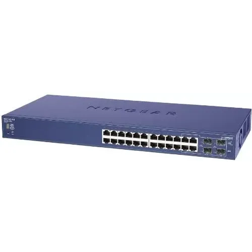Netgear ProSafe GS724TS 24 Port Gigabit Smart Managed Switch Netgear ProSafe GS724TS 24 Port Gigabit Smart Managed Switch