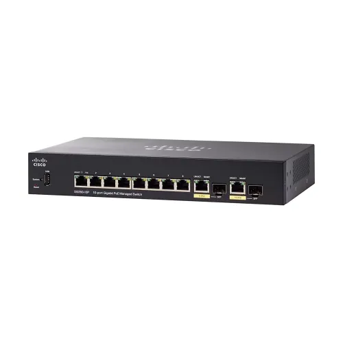 Cisco SG350-10P-K9 10 Ports PoE Managed Switch Cisco SG350-10P-K9 10 Ports PoE Managed Switch
