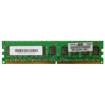 HP 2GB PC2-6400 DDR2-800MHz ECC Unbuffered CL6 240-Pin DIMM Dual Rank Memory Module Part# 444909-061 HP 2GB PC2-6400 DDR2-800MHz ECC Unbuffered CL6 240-Pin DIMM Dual Rank Memory Module Part# 444909-061