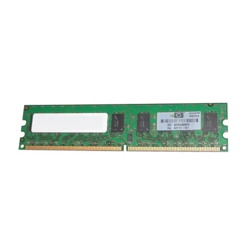 HP 2GB PC2-6400 DDR2-800MHz ECC Unbuffered CL6 240-Pin DIMM Memory Module Part# 445167-061 HP 2GB PC2-6400 DDR2-800MHz ECC Unbuffered CL6 240-Pin DIMM Memory Module Part# 445167-061