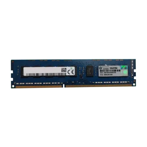 HP 8GB PC3-12800 DDR3-1600MHz ECC Unbuffered CL11 240-Pin DIMM Dual Rank Memory Module Part# 669239-081 HP 8GB PC3-12800 DDR3-1600MHz ECC Unbuffered CL11 240-Pin DIMM Dual Rank Memory Module Part# 669239-081