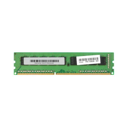 HP 4GB PC3-14900 DDR3-1866MHz ECC Unbuffered CL13 240-Pin DIMM Single Rank Memory Module Part# 733036-581 HP 4GB PC3-14900 DDR3-1866MHz ECC Unbuffered CL13 240-Pin DIMM Single Rank Memory Module Part# 733036-581