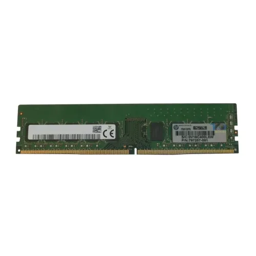 HP 4GB PC4-17000 DDR4-2133MHz ECC Unbuffered CL15 288-Pin DIMM 1.2V Single Rank Memory Module Part# 797257-081 HP 4GB PC4-17000 DDR4-2133MHz ECC Unbuffered CL15 288-Pin DIMM 1.2V Single Rank Memory Module Part# 797257-081