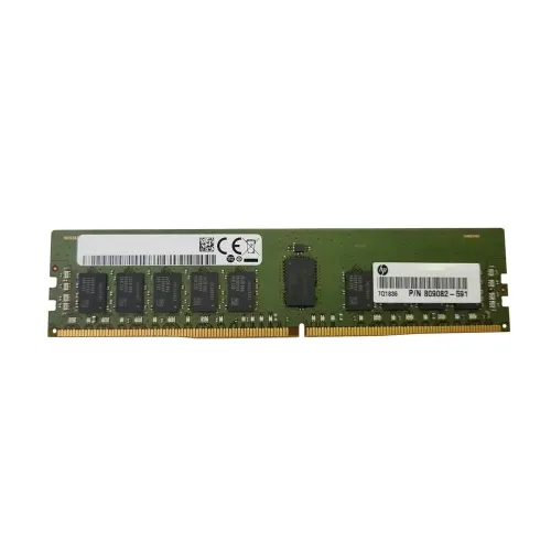 HP 16GB PC4-19200 DDR4-2400MHz ECC Registered CL17 288-Pin DIMM 1.2V Single Rank Memory Module Part# 809082-591 HP 16GB PC4-19200 DDR4-2400MHz ECC Registered CL17 288-Pin DIMM 1.2V Single Rank Memory Module Part# 809082-591