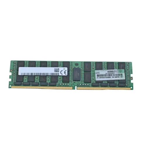 HPE 64GB PC4-21300 DDR4-2666MHz ECC Registered CL19 288-Pin Load Reduced DIMM 1.2V Quad Rank Memory Module Part# 840759-091 HPE 64GB PC4-21300 DDR4-2666MHz ECC Registered CL19 288-Pin Load Reduced DIMM 1.2V Quad Rank Memory Module Part# 840759-091