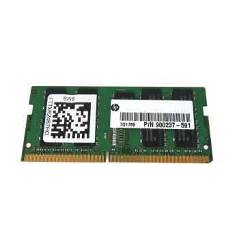 HP 16GB PC4-19200 DDR4-2400MHz ECC Unbuffered CL17 260-Pin SoDimm Memory Module Part# 900237-591 HP 16GB PC4-19200 DDR4-2400MHz ECC Unbuffered CL17 260-Pin SoDimm Memory Module Part# 900237-591