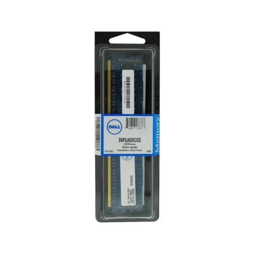 Dell 2GB PC3-10600 DDR3-1333MHz ECC Registered CL9 240-Pin DIMM 1.35V Low Voltage Dual Rank Memory Module Part# SNP6J6DXC Dell 2GB PC3-10600 DDR3-1333MHz ECC Registered CL9 240-Pin DIMM 1.35V Low Voltage Dual Rank Memory Module Part# SNP6J6DXC