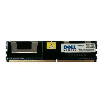 Dell 2GB PC2-5300 DDR2-667MHz ECC Fully Buffered CL5 240-Pin DIMM Dual Rank Memory Module Part# SNP9W657C/2G Dell 2GB PC2-5300 DDR2-667MHz ECC Fully Buffered CL5 240-Pin DIMM Dual Rank Memory Module Part# SNP9W657C/2G