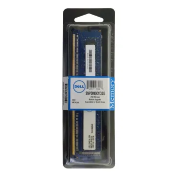 Dell 2GB PC3-10600 DDR3-1333MHz ECC Unbuffered CL9 240-Pin DIMM 1.35V Low Voltage Single Rank Memory Module Part# SNPDM0KYC Dell 2GB PC3-10600 DDR3-1333MHz ECC Unbuffered CL9 240-Pin DIMM 1.35V Low Voltage Single Rank Memory Module Part# SNPDM0KYC