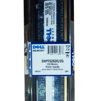 Dell 2GB PC3-8500 DDR3-1066MHz ECC Unbuffered CL7 240-Pin DIMM Dual Rank Memory Module Part# SNPF626DC/2G