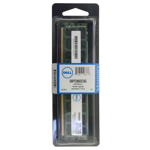 Dell 8GB PC3-8500 DDR3-1066MHz ECC Registered CL7 240-Pin DIMM 1.35V Low Voltage Quad Rank Memory ModulePart# SNPFDN6DC Dell 8GB PC3-8500 DDR3-1066MHz ECC Registered CL7 240-Pin DIMM 1.35V Low Voltage Quad Rank Memory ModulePart# SNPFDN6DC