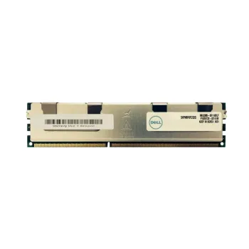 Dell 32GB PC3-10600 DDR3-1333MHz ECC Registered CL9 240-Pin DIMM 1.35V Low Voltage Quad Rank Memory Module Part# SNPM9FKFC Dell 32GB PC3-10600 DDR3-1333MHz ECC Registered CL9 240-Pin DIMM 1.35V Low Voltage Quad Rank Memory Module Part# SNPM9FKFC