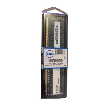 Dell 32GB PC4-17000 DDR4-2133MHz ECC Registered CL15 288-Pin DIMM 1.2V Dual Rank Memory ModulePart# SNPPR5D1C Dell 32GB PC4-17000 DDR4-2133MHz ECC Registered CL15 288-Pin DIMM 1.2V Dual Rank Memory ModulePart# SNPPR5D1C