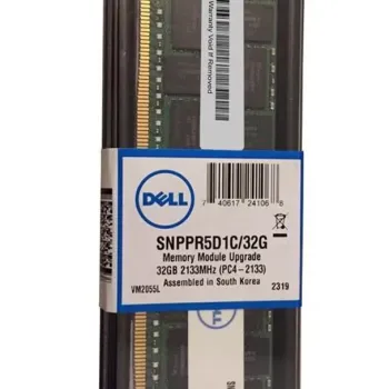 Dell 32GB PC4-17000 DDR4-2133MHz ECC Registered CL15 288-Pin DIMM 1.2V Dual Rank Memory ModulePart# SNPPR5D1C