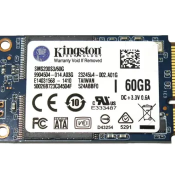 Kingston 60GB Mini-SATA (mSATA) Internal Solid State Drive SSD SMS200S3/60G