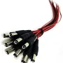 DC Connector for CCTV Camera 10 Pack to Connect Power Supply Cable Black