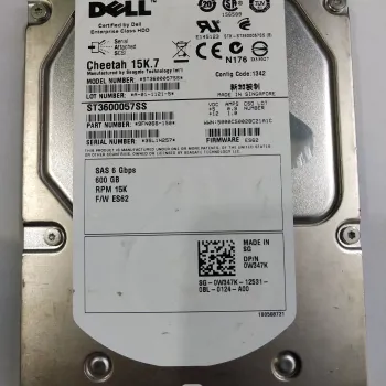 Original Dell 9FN066-150 Internal Hard Drive 600GB 15K 3.5" 6Gbps SAS HDD