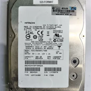 HITACHI 0B24524 Ultrastar 15K600 300Gb 15000Rpm 4Gbps Fibre Channel 64Mb Buffer 3.5Inch Internal Hard Drive