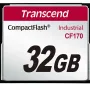Transcend TS32GCF170 Industrial CompactFlash memory card - 32 GB, Red