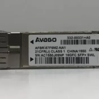 Avago AFBR-57F5MZ-ELX 16GFC Multirate 850nm SFP+ SW Optical Transceiver Module
