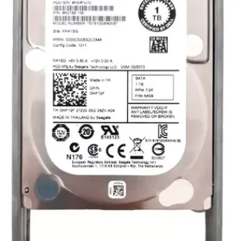 DELL 1TB 7.2K 0WF12F 2.5" SATA HARD DRIVE ST91000640NS With Caddy