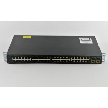 Cisco Catalyst WS-C2960-48TC-S managed Switch with rack-mountable