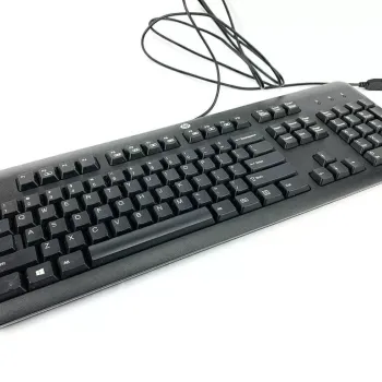 HP SK-2025 KU-1156 KB57211 Wired USB Keyboard Black for PC or Mac