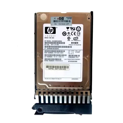 HP 300GB 6Gbps 10K RPM 2.5 Inch SAS Hard Disk 507284-001 HP 300GB 6Gbps 10K RPM 2.5 Inch SAS Hard Disk 507284-001