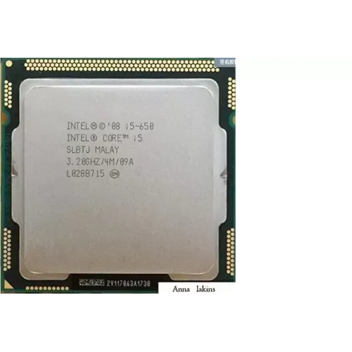 Intel Core i5-650 3.2GHz 3.20GHz 4 m Socket 1156 CPU Processor Intel Core i5-650 3.2GHz 3.20GHz 4 m Socket 1156 CPU Processor