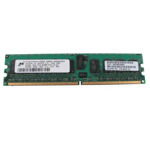Sun 512MB 1Rx4 PC2-4200R DDR2 533Mhz DIMM Memory Module 370-6207 Sun 512MB 1Rx4 PC2-4200R DDR2 533Mhz DIMM Memory Module 370-6207
