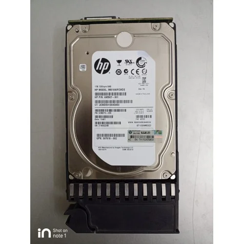 HP 1TB 7.2K RPM SAS 3.5 Inch Hard Disk 695507-001 HP 1TB 7.2K RPM SAS 3.5 Inch Hard Disk 695507-001