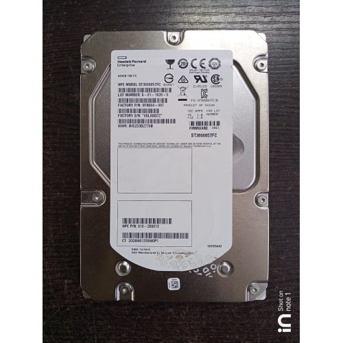 HP 600GB 15K RPM SAS 3.5 Inch Hard Disk 9FN004-087 HP 600GB 15K RPM SAS 3.5 Inch Hard Disk 9FN004-087
