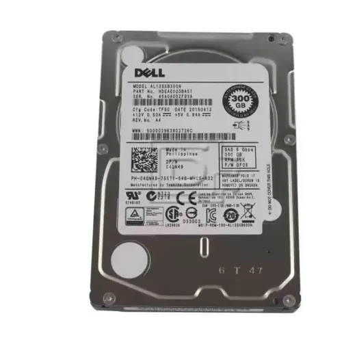 Dell 300GB 15K RPM SAS 2.5 Inch 6Gbps Hard Disk Dell 300GB 15K RPM SAS 2.5 Inch 6Gbps Hard Disk