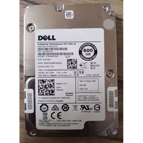 Dell 600GB 15K RPM SAS 2.5 Inch 12Gbps Hard Disk 1MJ220-251 Dell 600GB 15K RPM SAS 2.5 Inch 12Gbps Hard Disk 1MJ220-251