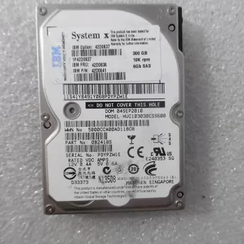 IBM 300GB 2.5 Inch SAS 10K 6Gbps Hard Disk 42D0638