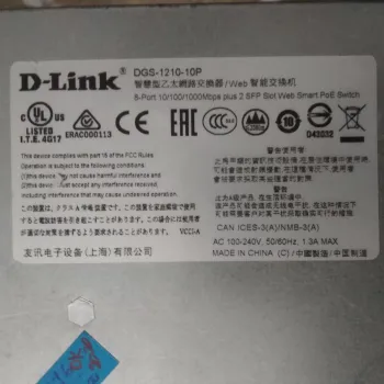 D-Link DGS-1210-10P 10 Port Gigabit Smart Managed PoE Switch