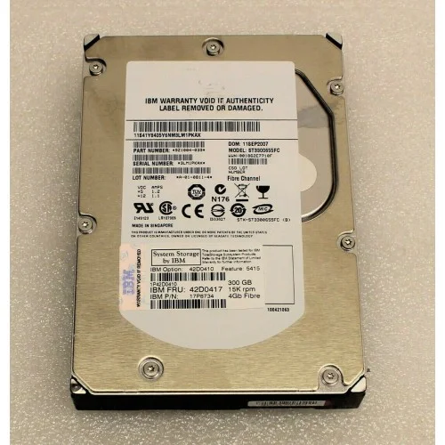 IBM 300GB 15K RPM 4Gbps SAS Hard Drive 42D0410 42D0417 IBM 300GB 15K RPM 4Gbps SAS Hard Drive 42D0410 42D0417
