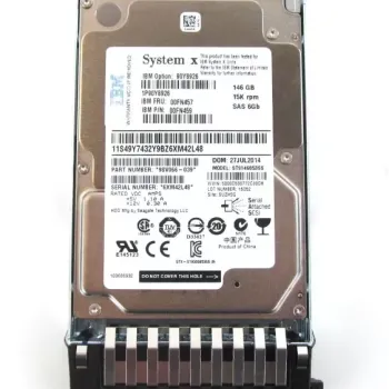 IBM System X 146GB 15K RPM 6Gbps SAS 2.5 Inch Hard Disk Drive 00FN457