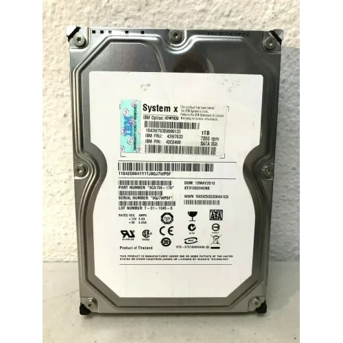 IBM 1TB 7200RPM Dual Port SATA 3Gbps 3.5-inch Hard Drive 42C0498 IBM 1TB 7200RPM Dual Port SATA 3Gbps 3.5-inch Hard Drive 42C0498