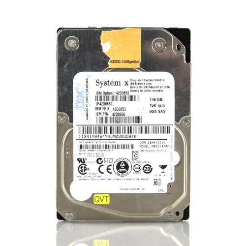 IBM System X 146GB 15K RPM SAS 6Gbps 2.5 Inch Hard Disk Drive MBE2147RC IBM System X 146GB 15K RPM SAS 6Gbps 2.5 Inch Hard Disk Drive MBE2147RC