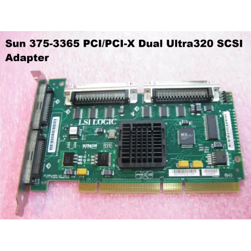 LSI Logic LSI22320-S PCI-X Dual Ultra320 SCSI Adapter Card, Sun 375-3365 LSI Logic LSI22320-S PCI-X Dual Ultra320 SCSI Adapter Card, Sun 375-3365