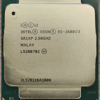SR1XP INTEL XEON E5-2680V3 2.50GHZ 30M 12 CORES 9.6 GT/s 120W PROCESSOR