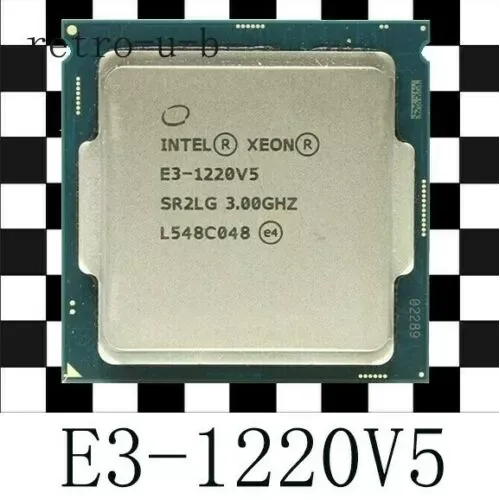 Intel Xeon E3-1220 V5 LGA1151 4Core 3.00GHz 8 MB SR2LG CPU Processor