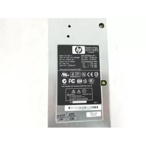 HP Compaq ML350 G4 725W Hot Plug Power Supply 358352-B21 365063-001 345875-001